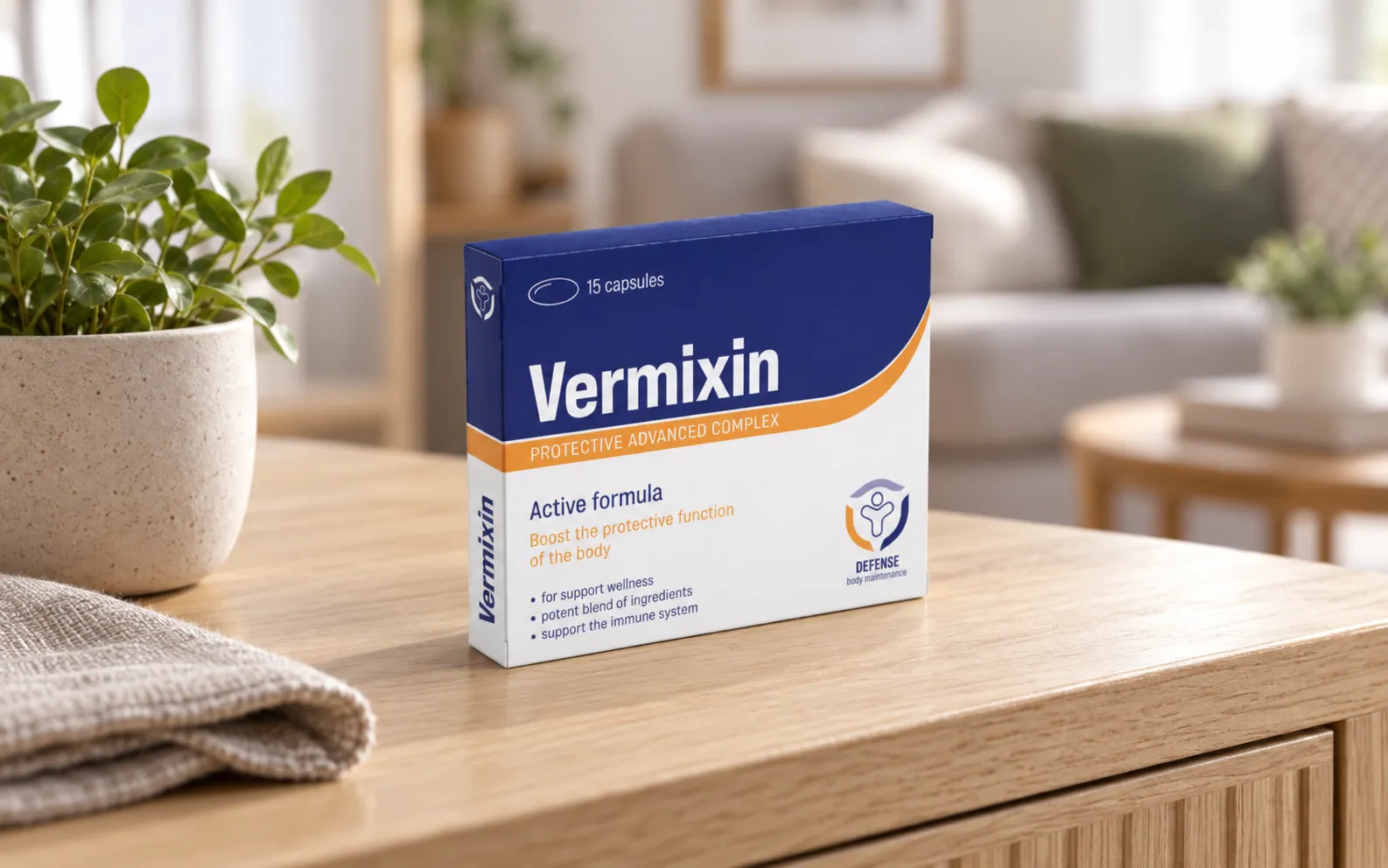 Vermixin — opakowanie na co dzień