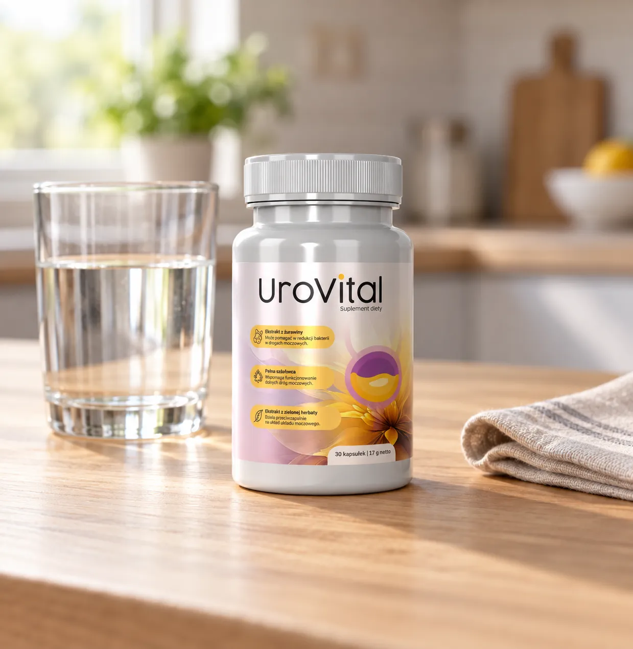 UroVital — opakowanie na co dzień